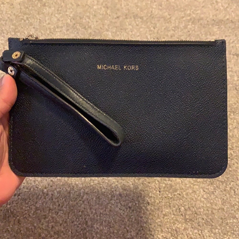 Michael Kors Blue wallet wristlet. Good condition